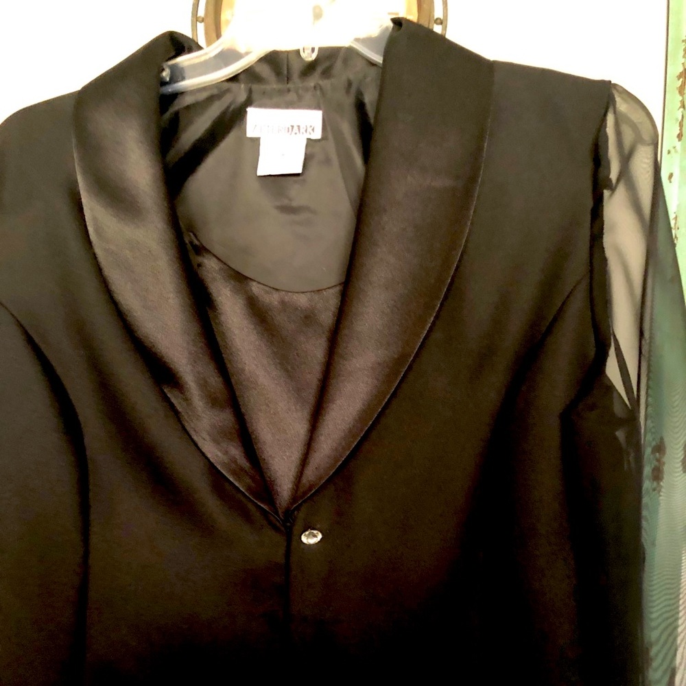 Black Evening Pants Suit